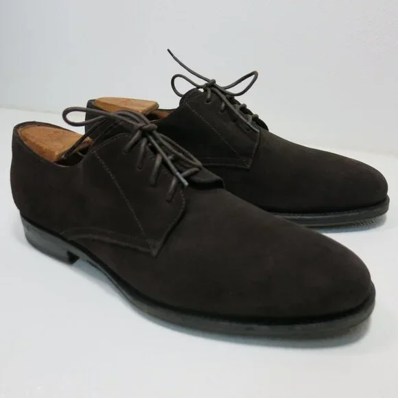 Aquatalia Arturo Suede Leather Dress Oxfords Footwear Men\'s Dress Shoes Sz 10 Arturo Black – Aquatalia® main image 4